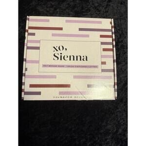 XO, Sienna Black Felt Message Board With Letters Numbers  Emoji  10" Square Wood